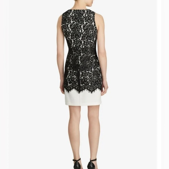 Lauren Ralph Lauren Lace-Overlay Sheath Dress - Picture 3 of 6